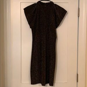 Glittery thread party dress